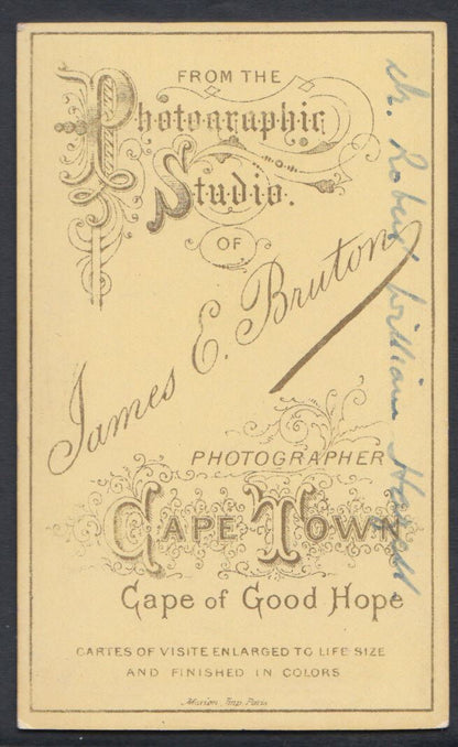 CDV (Carte De Visite) - Cape Town Man Called Robert William Hazell  RT238