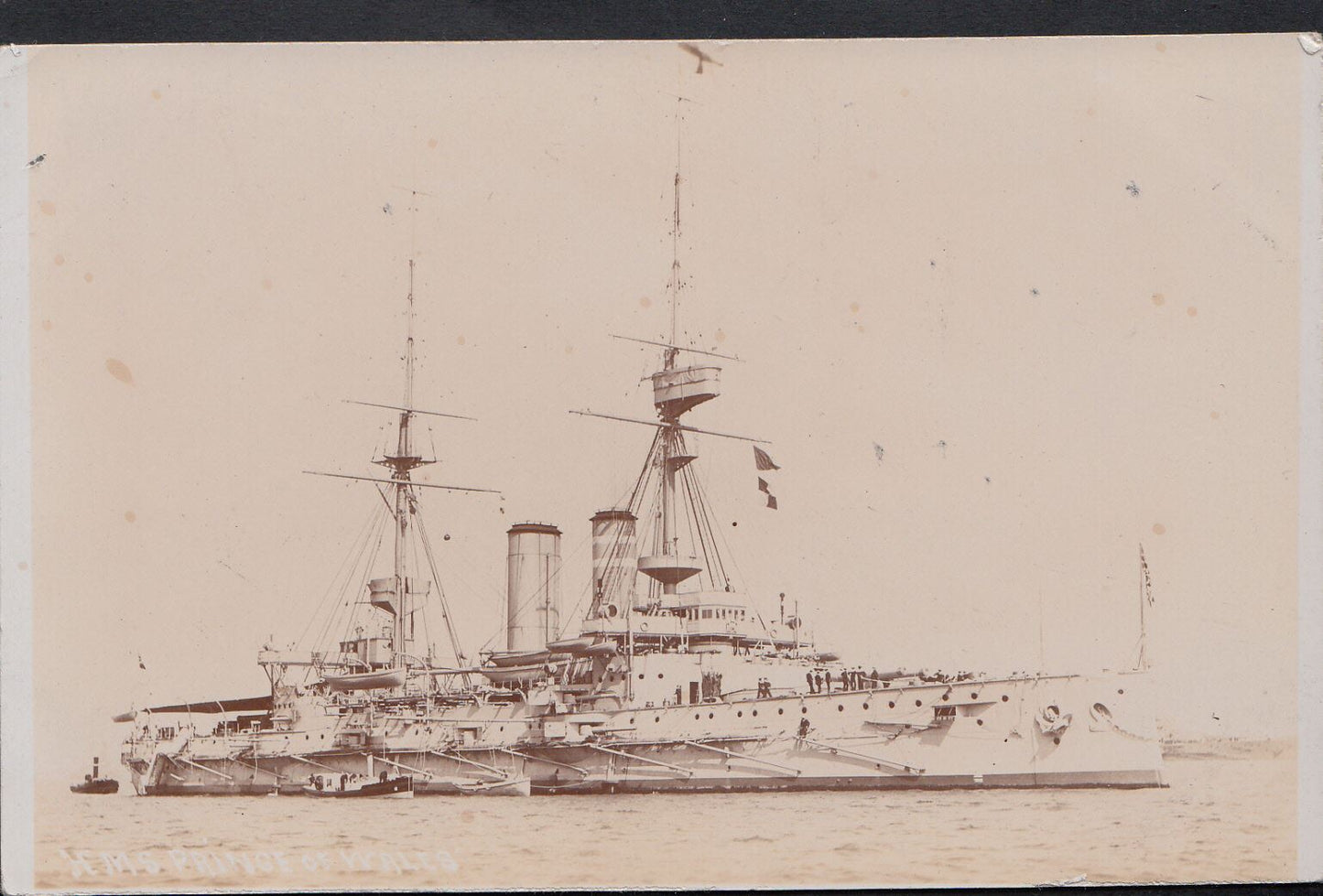 Naval Shipping Postcard - H.M.S Prince of Wales Warship  MB822
