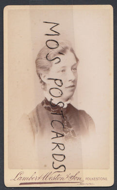 CDV (Carte De Visite) - Kent - Folkestone Lady Called Nelly Fowler  RT224