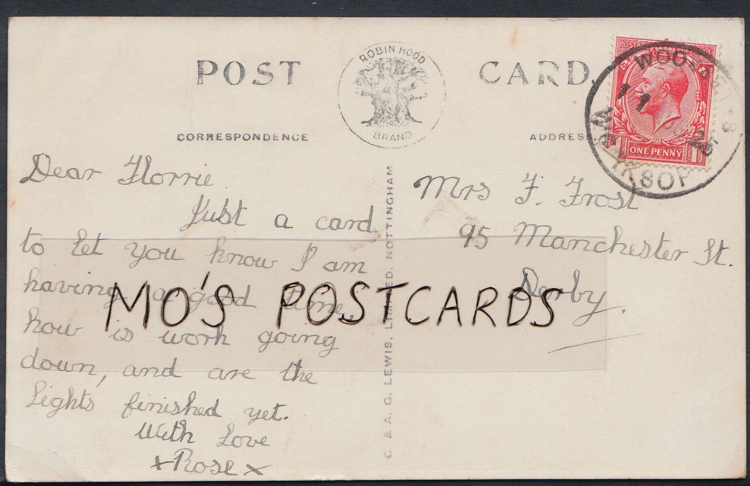 Nottinghamshire Postcard - Carburton Lodge, Clumber Park, Dukeries   A5891
