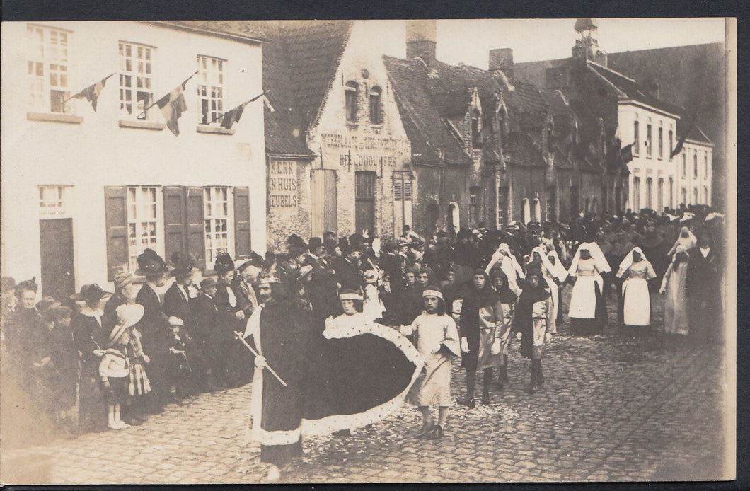 Netherlands Postcard - Street Procession, Werkplatts, Beeldhoumers  X247
