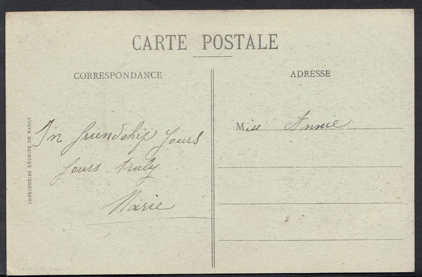 France Postcard - Authie (Somme) - La Grande-Rue   BH2137
