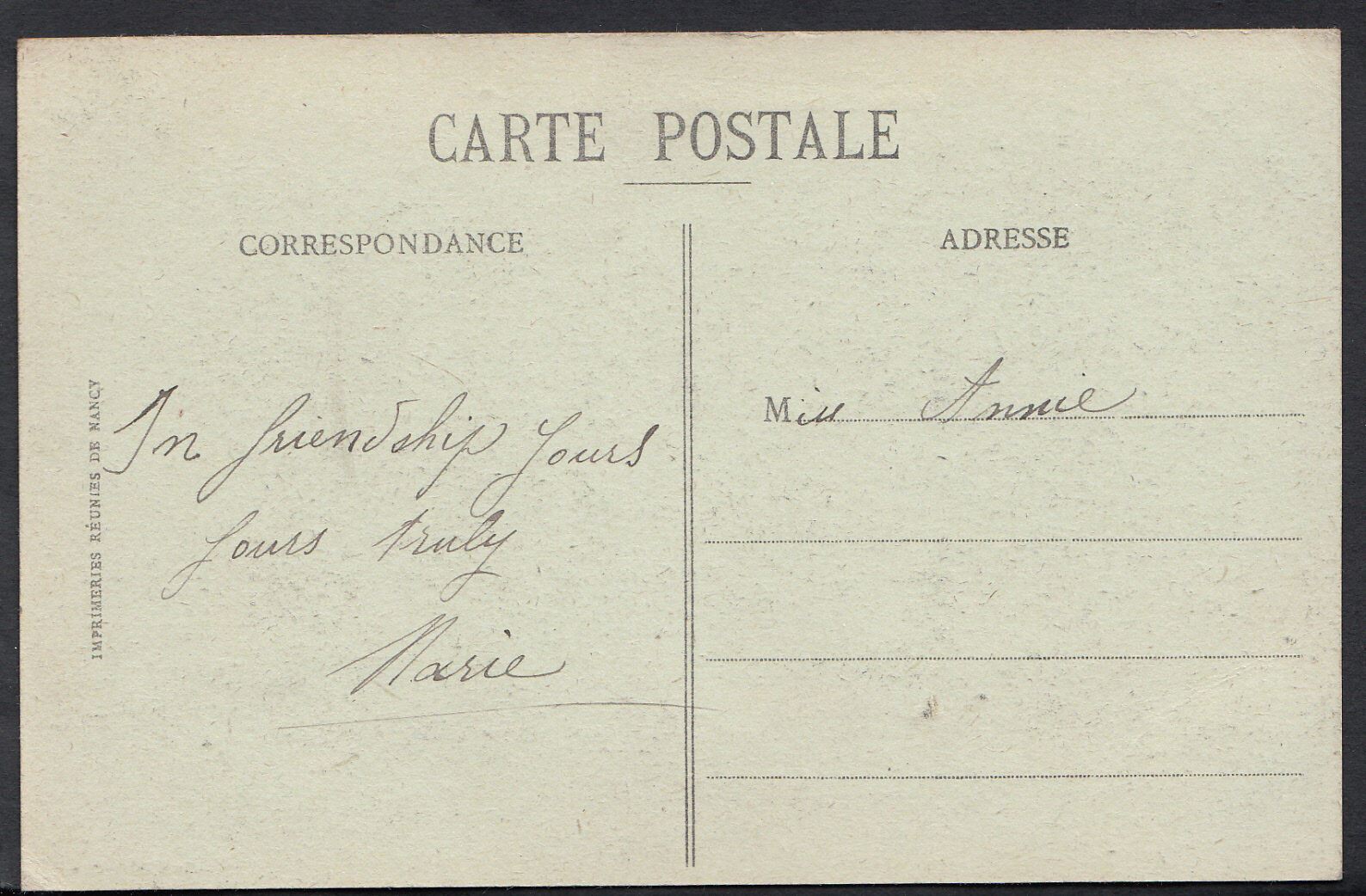 France Postcard - Authie (Somme) - La Grande-Rue   BH2137