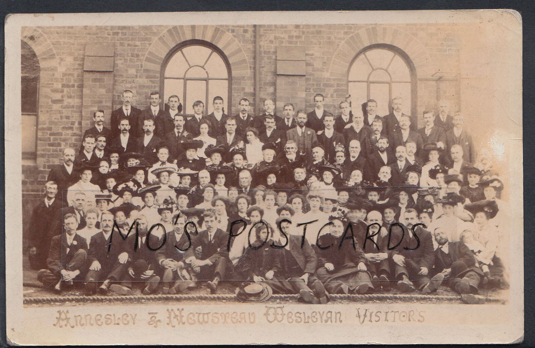 Nottinghamshire Postcard - Annesley & Newstead Wesleyan Visitors Group RT502