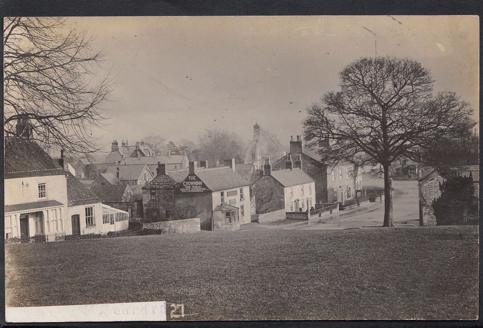 Yorkshire Postcard - Burton Leonard Showing The Crown Inn W913
