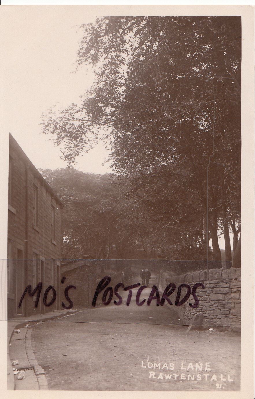 Lancashire Postcard - Lomas Lane, Rawtenstall   K11