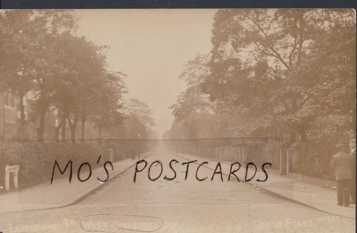 Lancashire Postcard - Lansdowne Road, West Didsbury     A9761