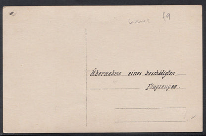 Military Postcard - WW1 German Plane Crash - Ubernahme Eines Beschadigten RT2286