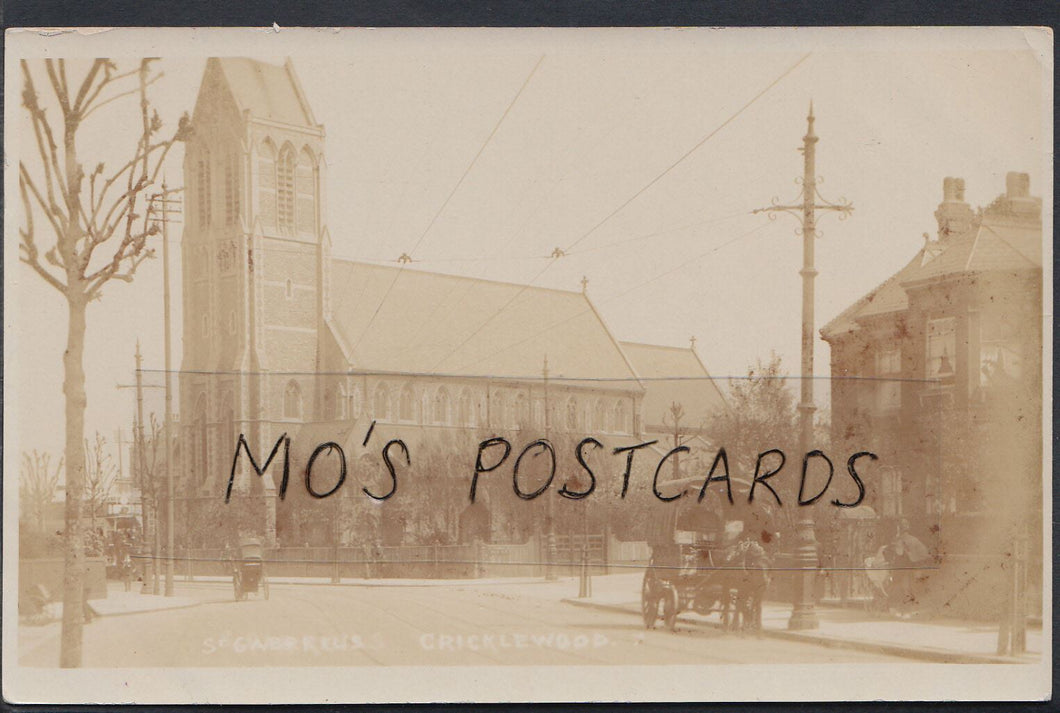 London Postcard - St Gabriels, Cricklewood   RT1429