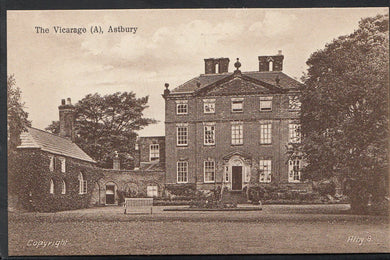 Cheshire Postcard - The Vicarage, Astbury   8323