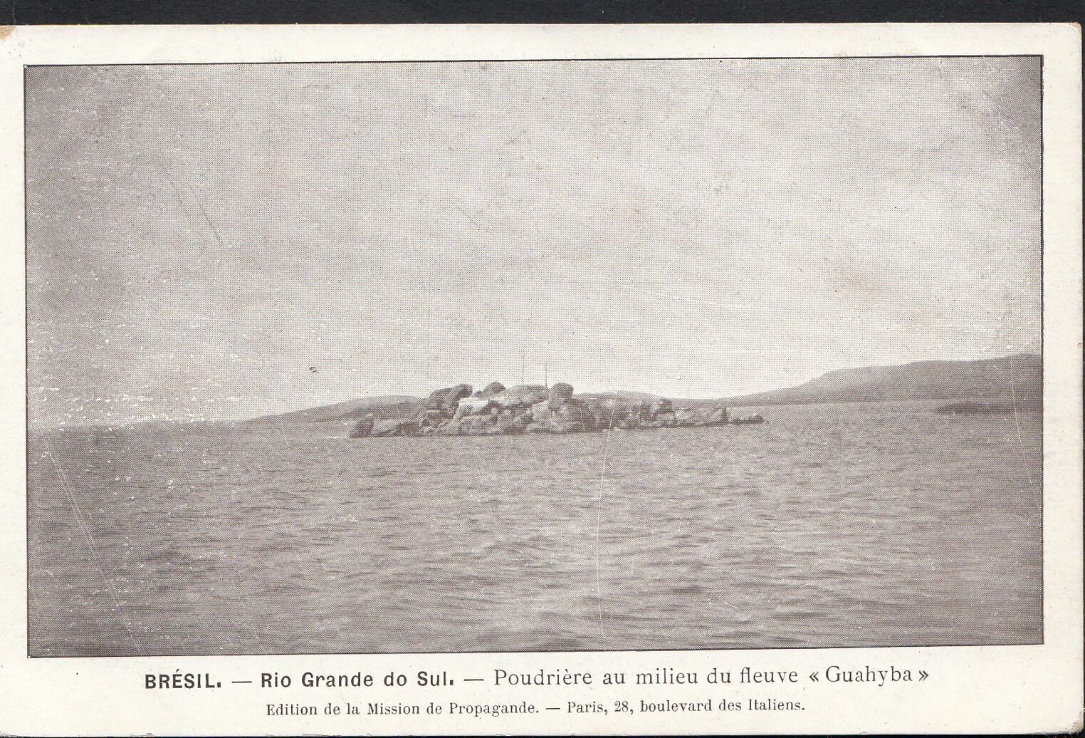 Brazil Postcard-Bresil - Rio Grande Do Sul - Poudriere Au Milieu Du Fleuve DP324