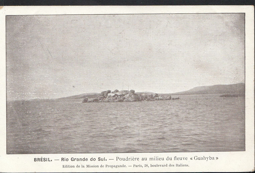 Brazil Postcard-Bresil - Rio Grande Do Sul - Poudriere Au Milieu Du Fleuve DP324