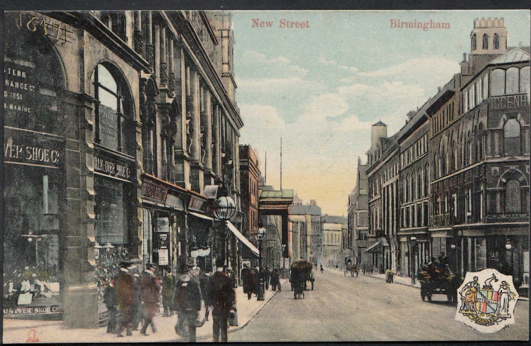 Warwickshire Postcard - New Street, Birmingham  U1665