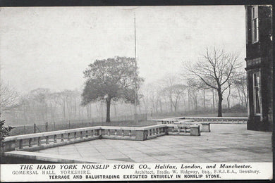 Yorkshire Postcard - The Hard York Nonslip Stone Company, Gomershal Hall A5494