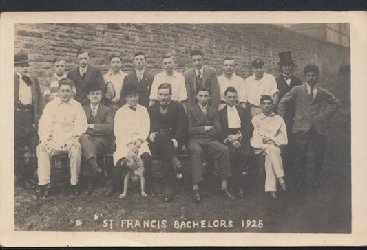 Social History Postcard - St Francis Bachelors 1928 -  A3186