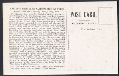 Music Postcard - The 1000 Guinea's Trophy, Prize of National Musical Union C1305