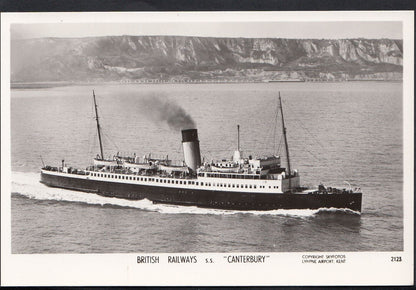 Shipping Postcard - British Railways, S.S."Canterbury"  MB935