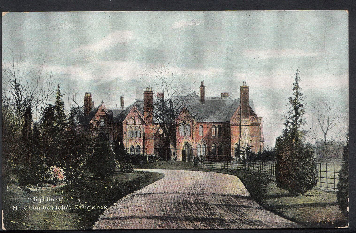 Warwickshire Postcard - "Highbury", Mr Chamberlain's Residence, Birmingham A7131