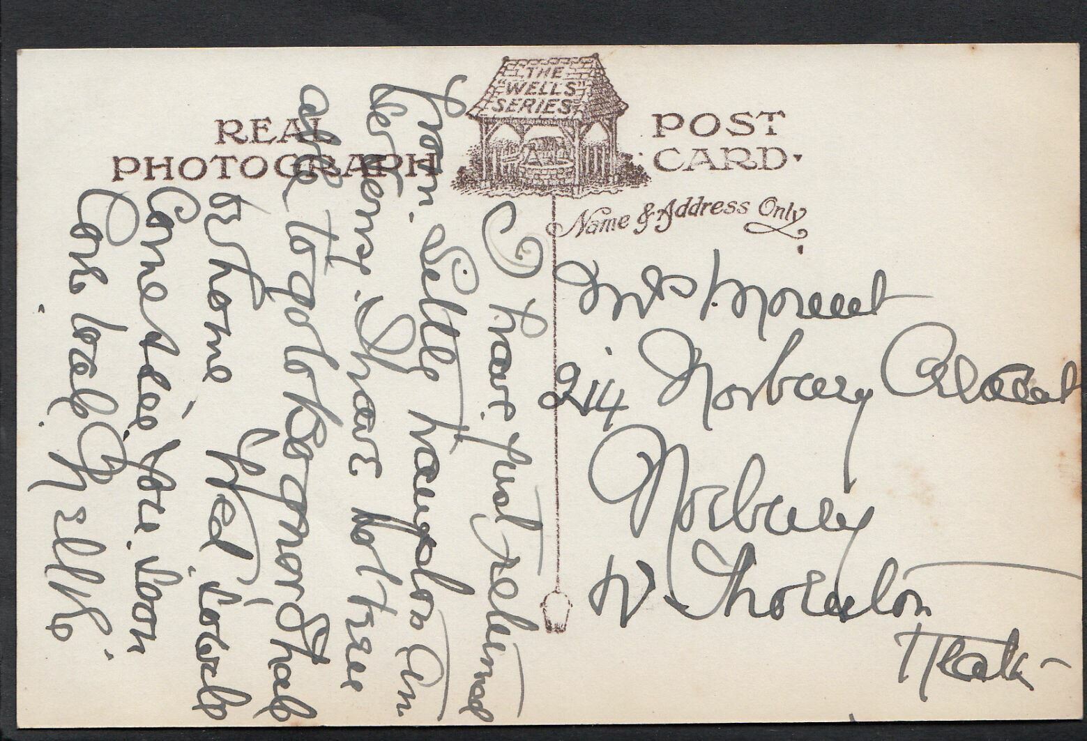 Sussex Postcard - Vicarage Road, Rustington     B453