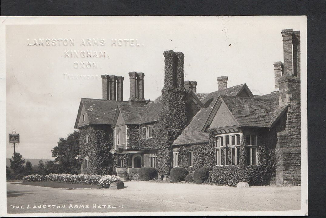 Oxfordshire Postcard - The Langston Arms Hotel, Kingham  A6718