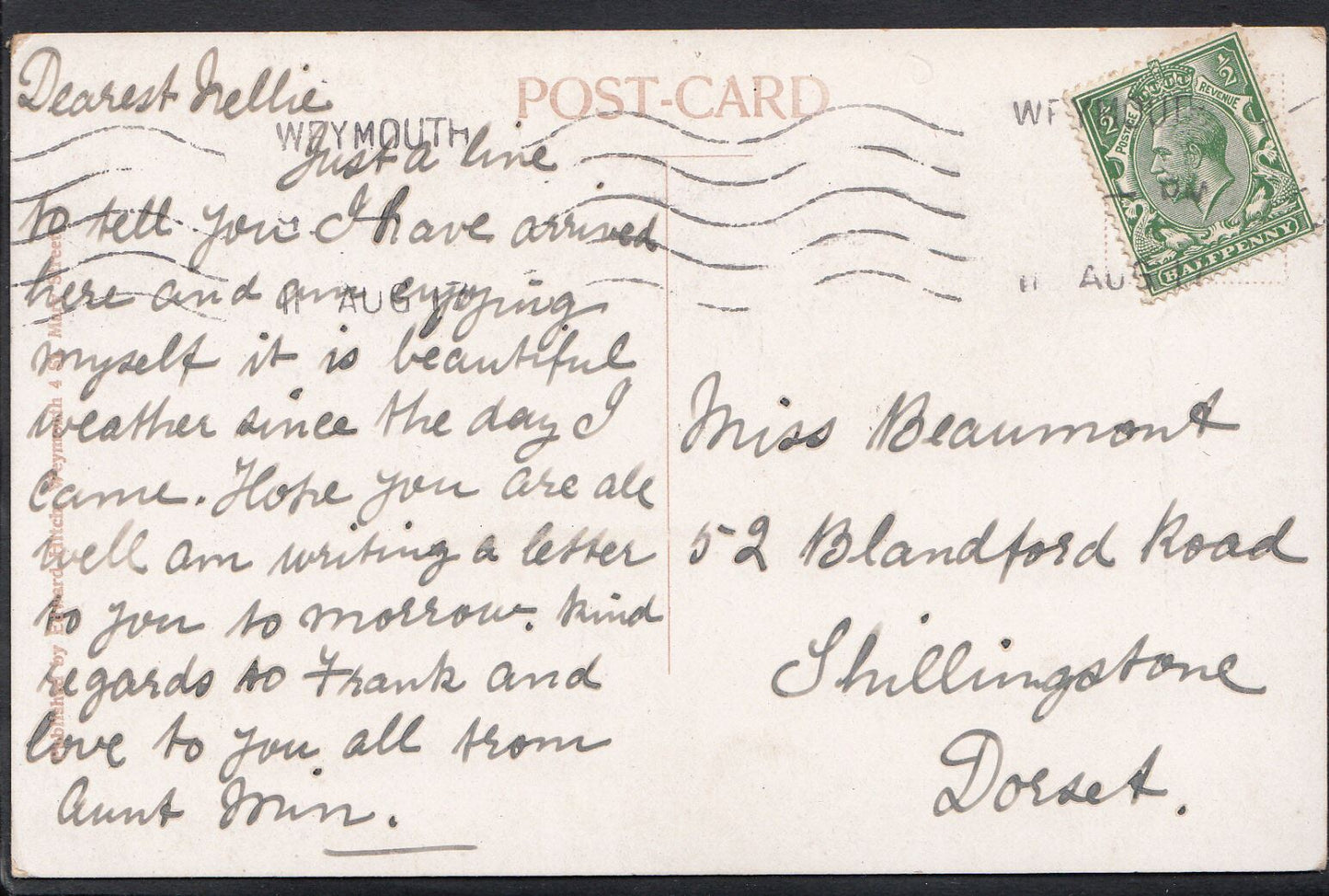 Dorset Postcard - Greetings From Weymouth     MB391
