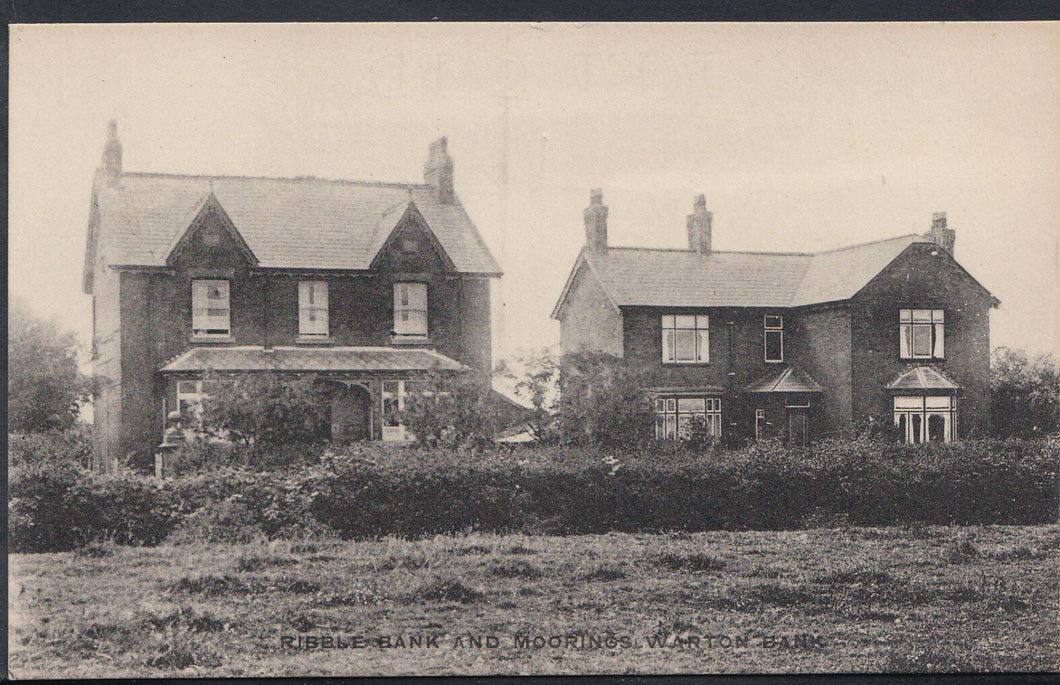 Lancashire Postcard - Ribblebank and Moorings, Warton Bank    U1631
