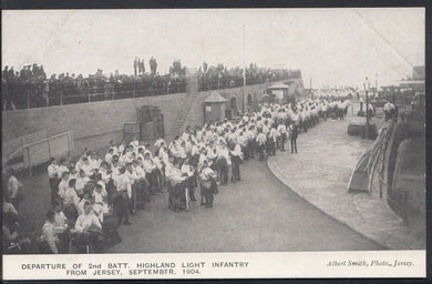 Jersey Postcard - 2nd Battalion Highland Light Infantry  DR784 