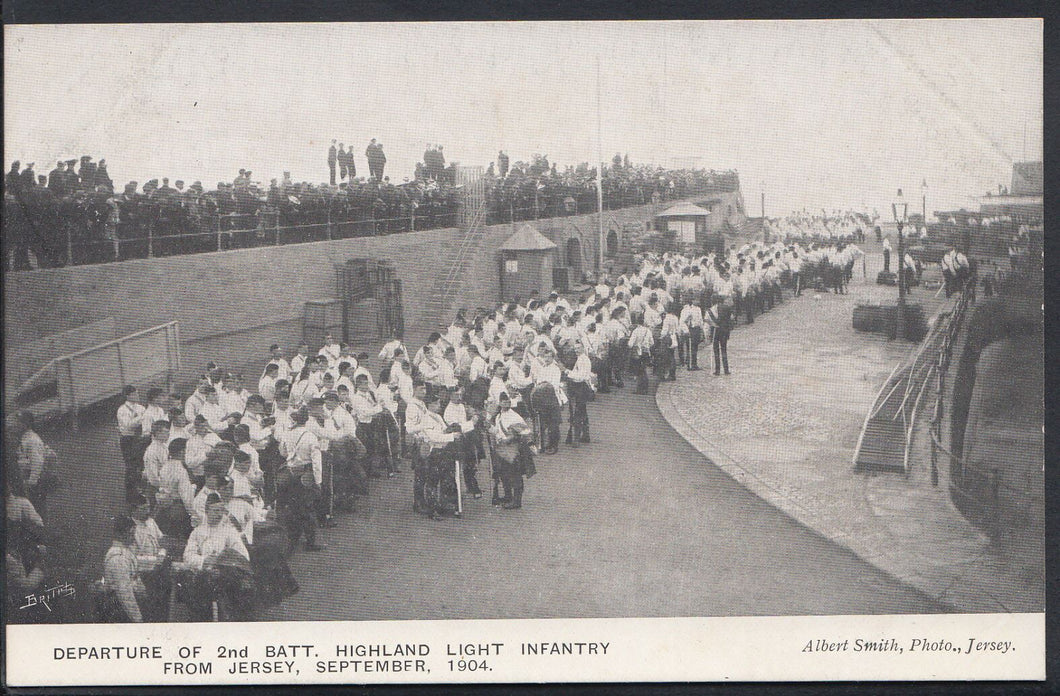 Jersey Postcard - 2nd Battalion Highland Light Infantry  DR784 