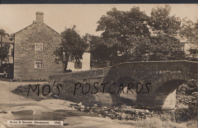 Northumberland Postcard - Burn & Bridge, Ovingham   MB1108