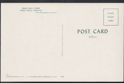 America Postcard - Dead Man's Point, Apple Valley, California  RT660