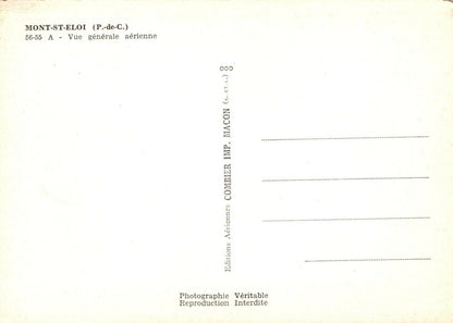 France Postcard - Aerial View of Mont-Saint-Éloi, Pas-de-Calais  RRR534