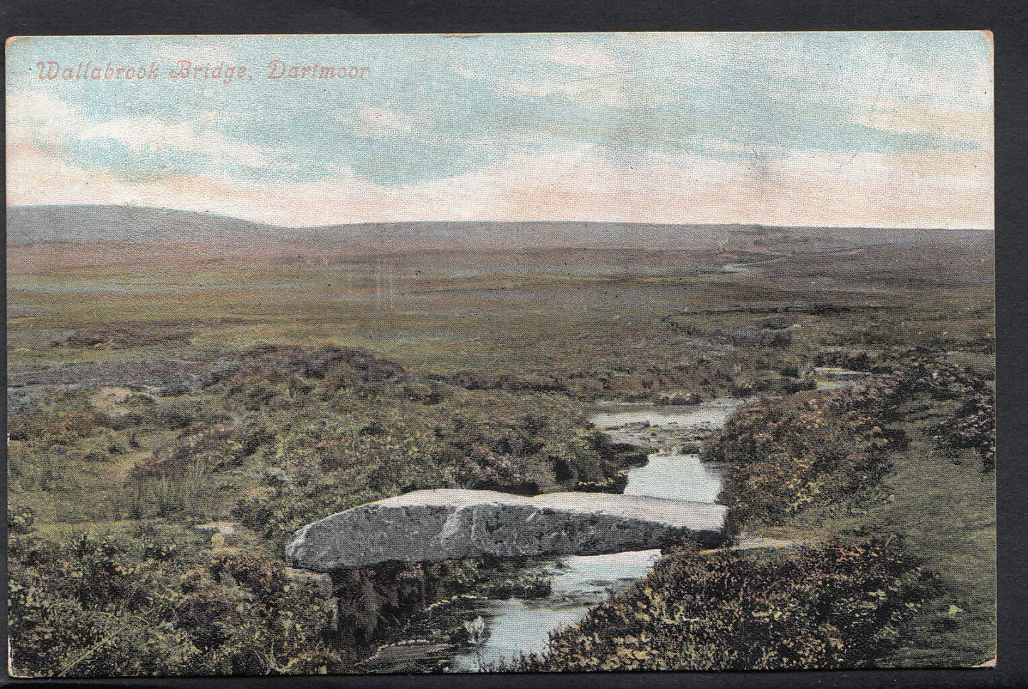 Devon Postcard - Wallabrook Bridge, Dartmoor     RT1203