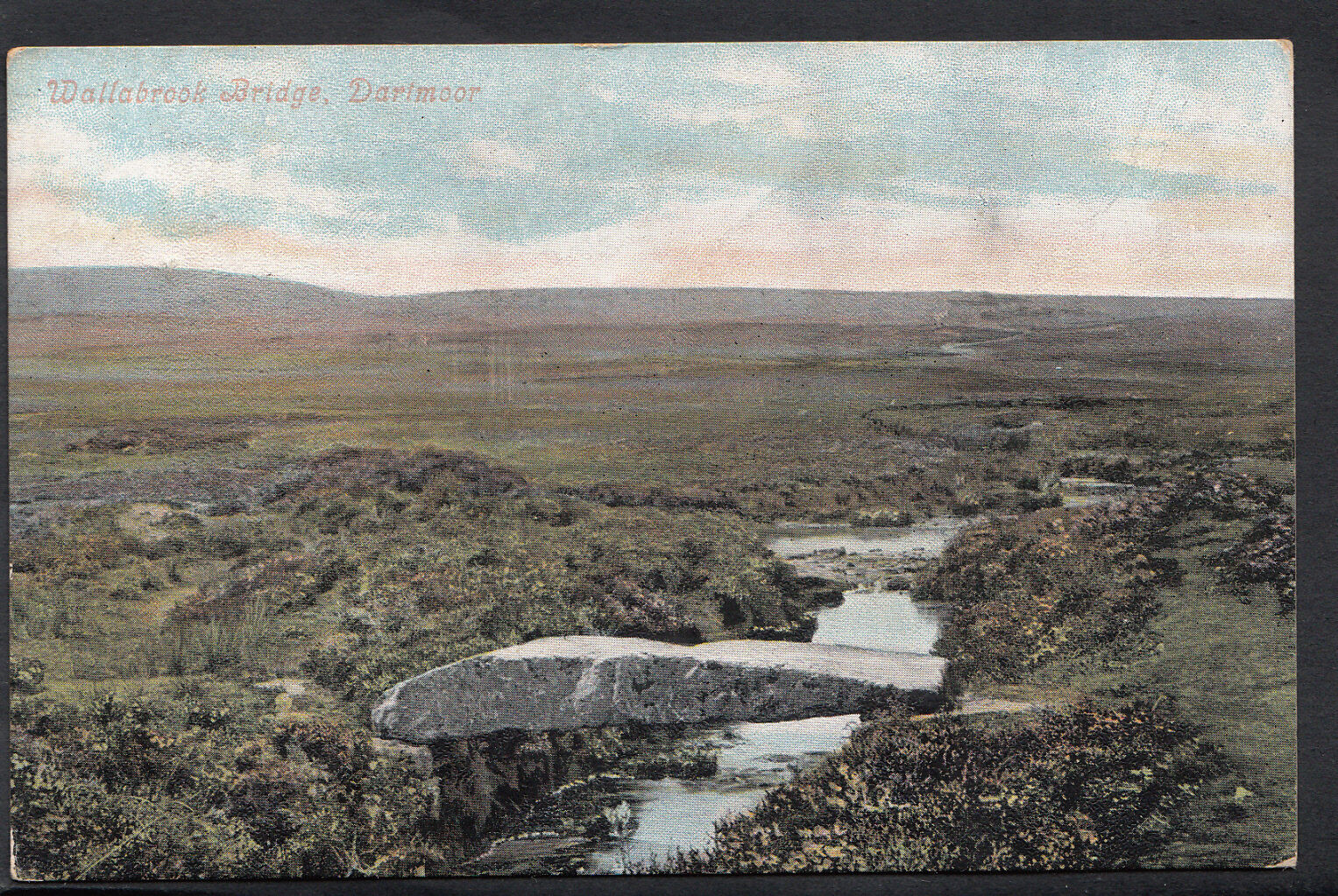 Devon Postcard - Wallabrook Bridge, Dartmoor     RT1203