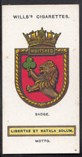 Load image into Gallery viewer, Wills Cigarette Card - Ships Badges Card No 38 - Whitshed
