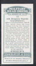 Load image into Gallery viewer, Players Cigarette Card, Military Head Dress Card No 25 
