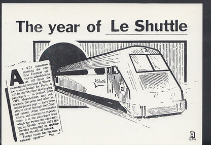 Headline Postcard - Trains - Eurostar - The Year of Le Shuttle RR2652