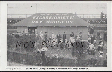 Lancashire Postcard - Southport (Mary Willett) Excursionists Day Nursery  MB1296