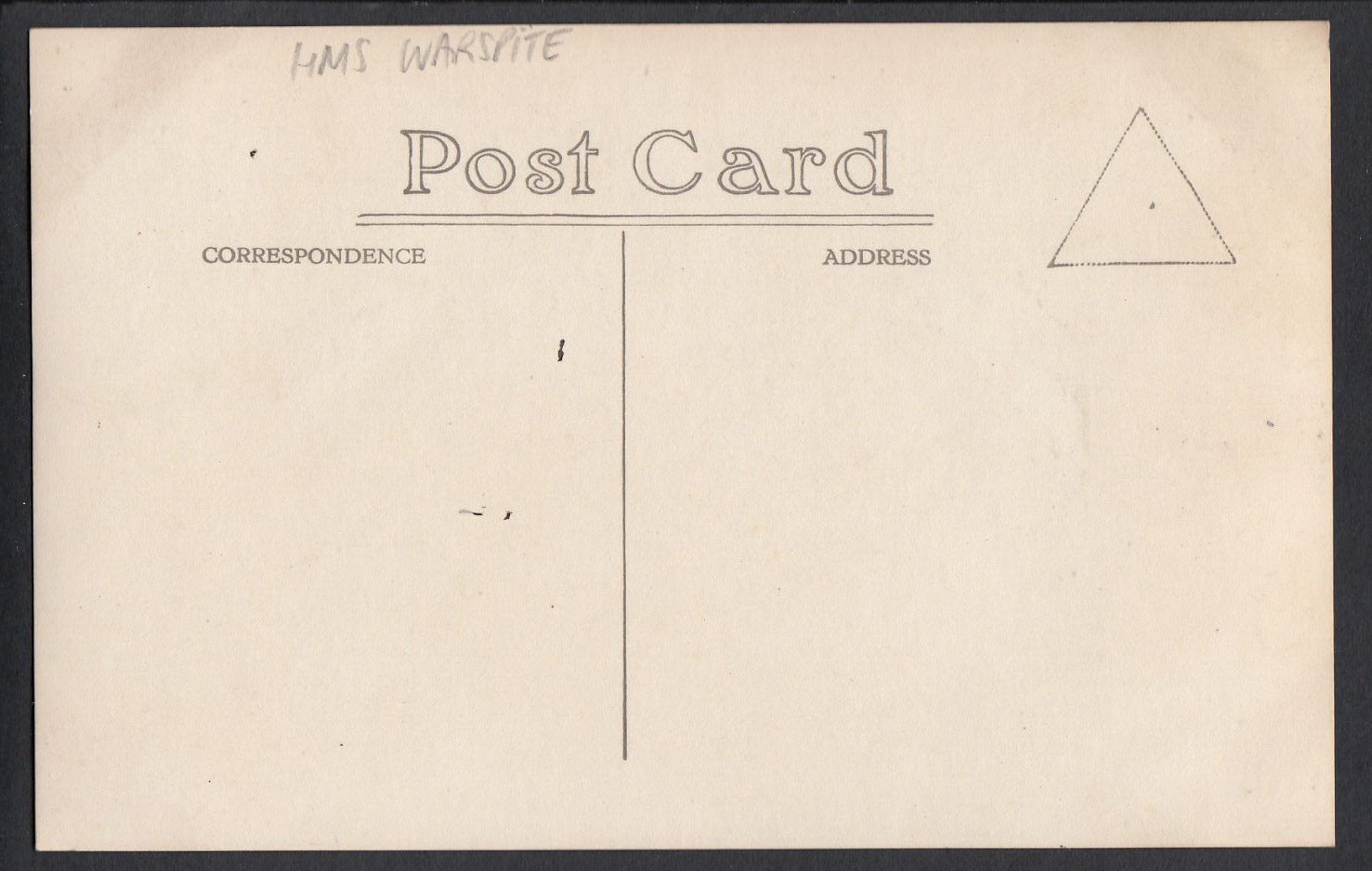 Military Postcard - Trophy Presented To R.M.Detachment, H.M.S Warspite  A9353