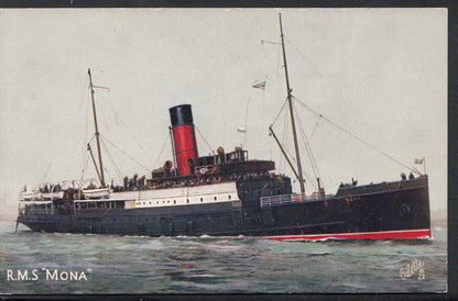 Shipping Transport Postcard - R.M.S. "Mona"   RT2317