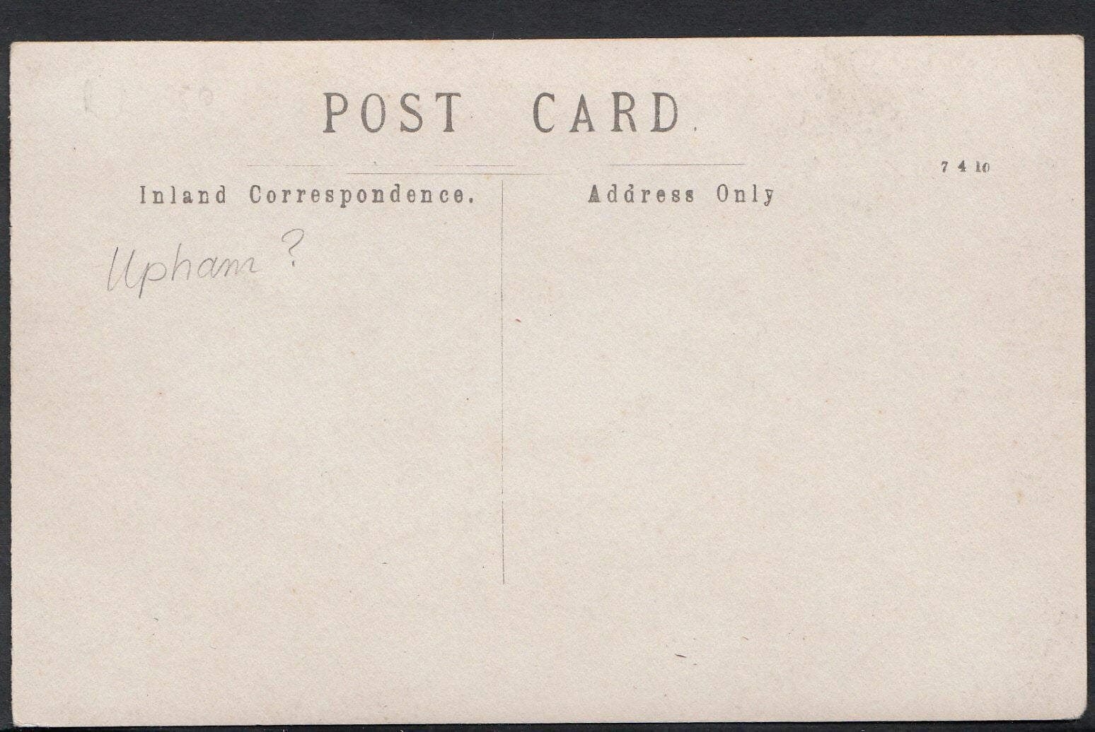 Hampshire Postcard? - Upham ? Boot Repairer Shop   R687
