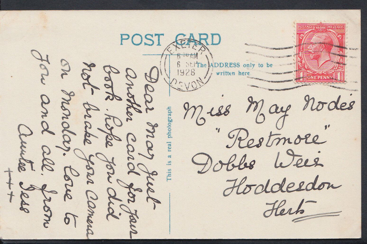 Devon Postcard - Countess Wier (Countess Weir), Near Exeter   U1488