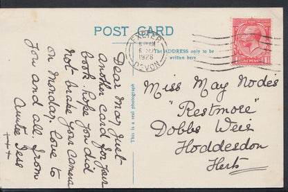 Devon Postcard - Countess Wier (Countess Weir), Near Exeter   U1488