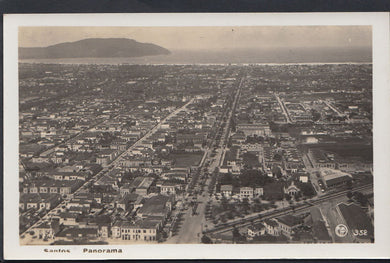 Brazil Postcard - Santos - Panorama   MB578