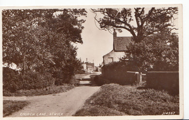 Yorkshire Postcard - Church Lane, Atwick   BT436