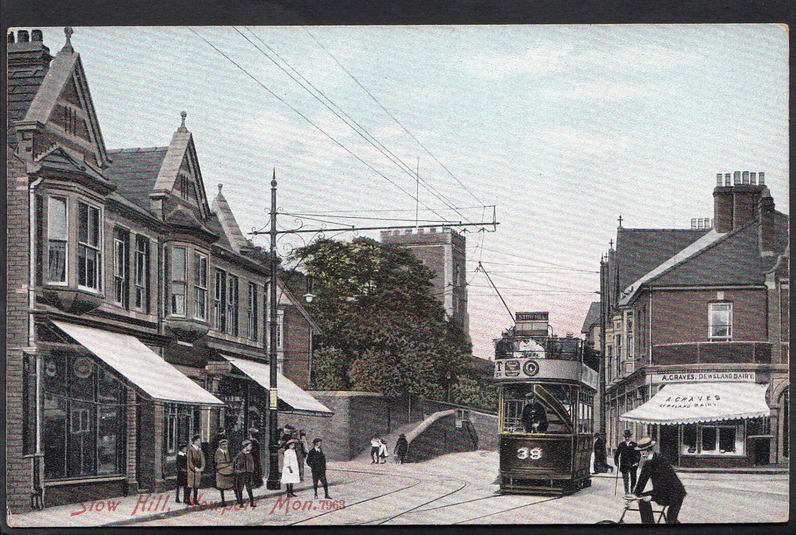 Wales Postcard - Stow Hill, Newport, Monmouthshire 9316