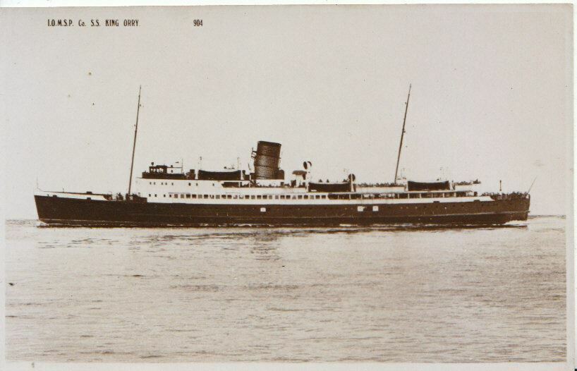 Shipping Postcard -  I.O.M.S.P Co S.S King Orry - Ref 2256A