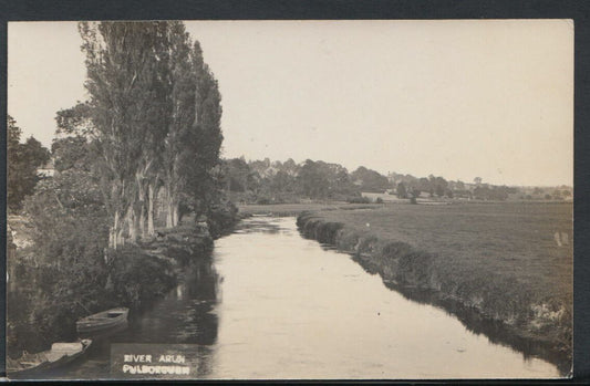 Sussex Postcard - The River Arun, Pulborough     RT99