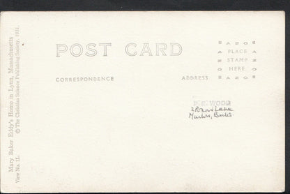 America Postcard - Mary.H.Glover's Christian Scientists Home  MB2565