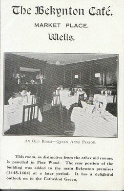 Somerset Postcard - The Bekynton Cafe - Market Place - Wells - Ref 4376A