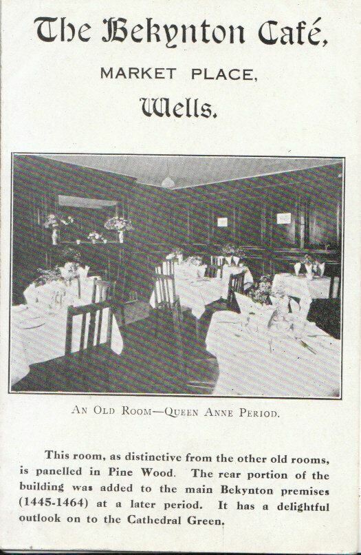 Somerset Postcard - The Bekynton Cafe - Market Place - Wells - Ref 4376A